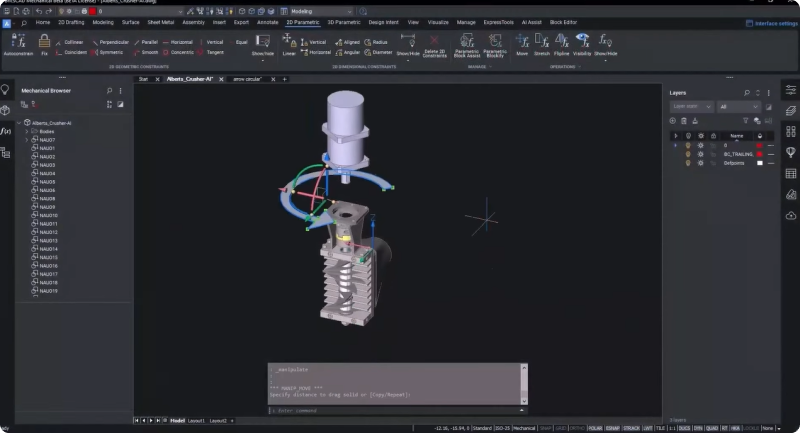 Manual de Montagem no BricsCAD Mechanical