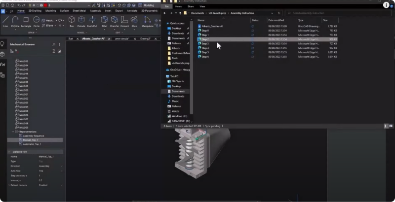 Exportação Passo a Passo BricsCAD Mechanical
