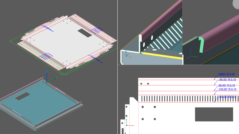 trabalhando com bainhas no bricscad